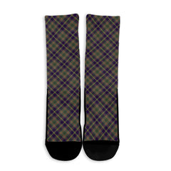 Taylor Weathered Tartan Plaid Crew Socks