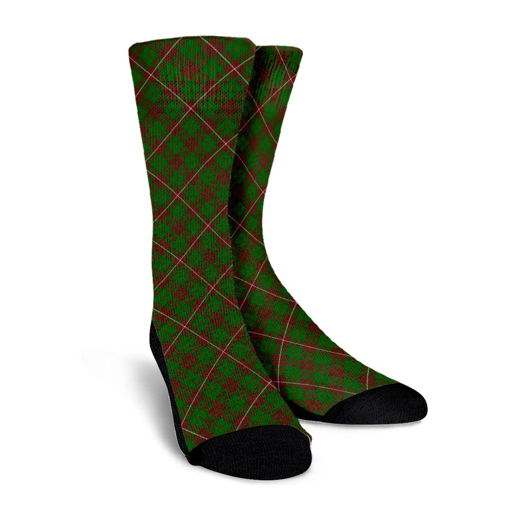 MacKinnon Hunting Modern Tartan Plaid Crew Socks