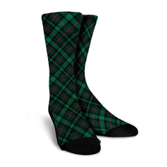 Ross Hunting Modern Tartan Plaid Crew Socks