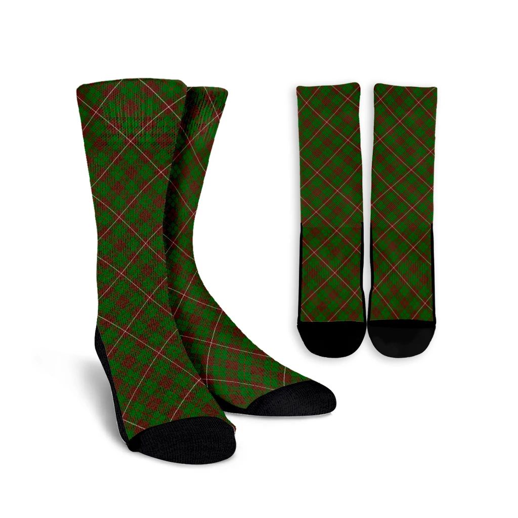 MacKinnon Hunting Modern Tartan Plaid Crew Socks