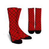 MacDonnell of Keppoch Modern Tartan Plaid Crew Socks