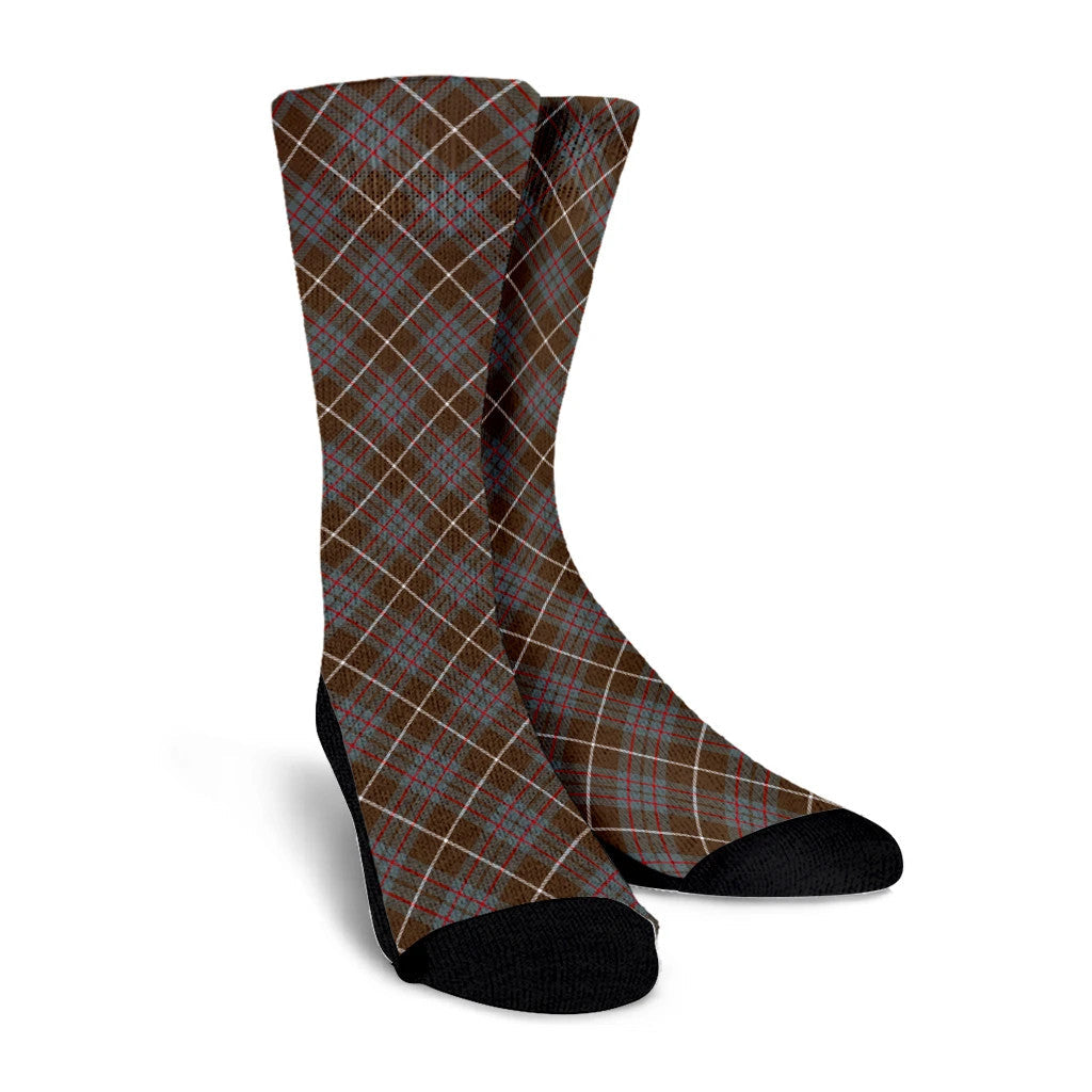 MacIntyre Hunting Weathered Tartan Plaid Crew Socks
