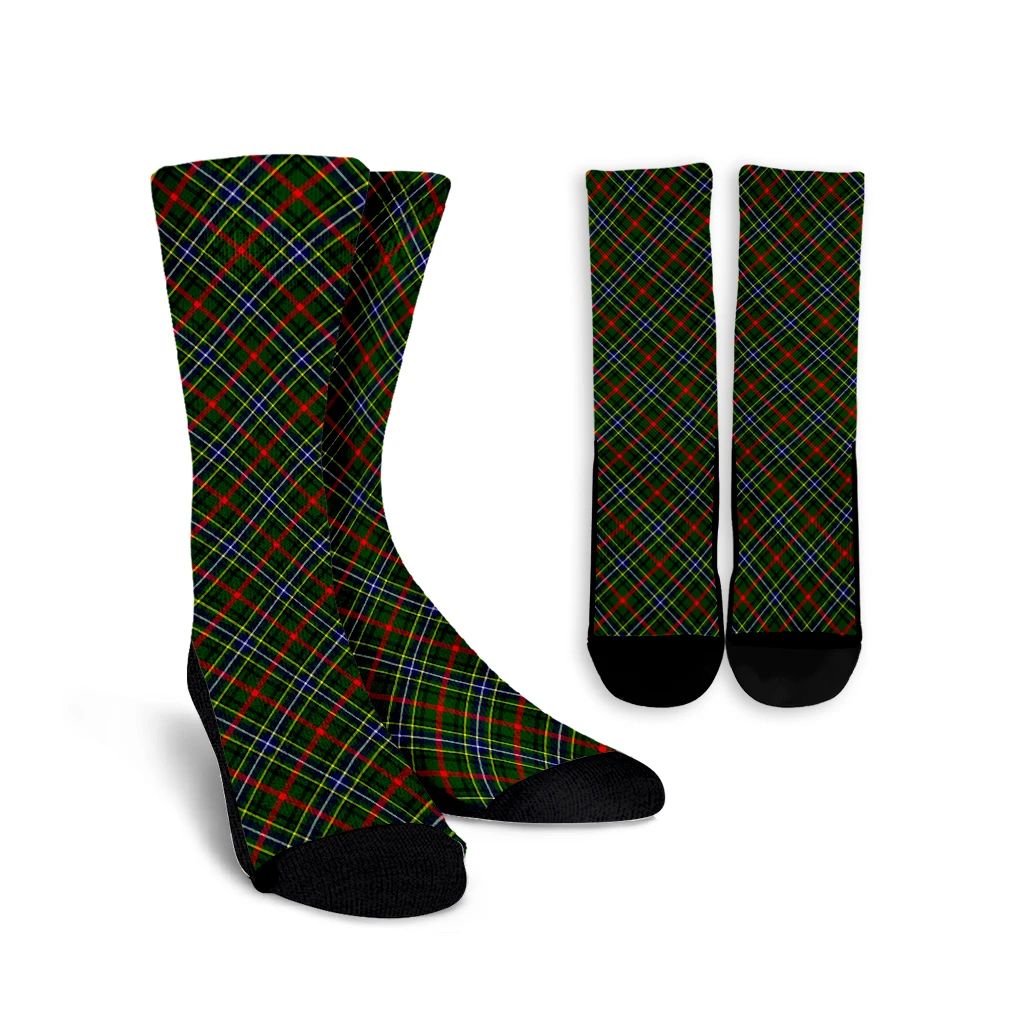 Bisset Tartan Plaid Crew Socks