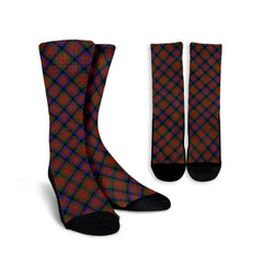 MacDuff Hunting Modern Tartan Plaid Crew Socks