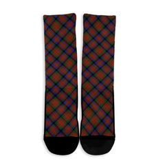 MacDuff Hunting Modern Tartan Plaid Crew Socks