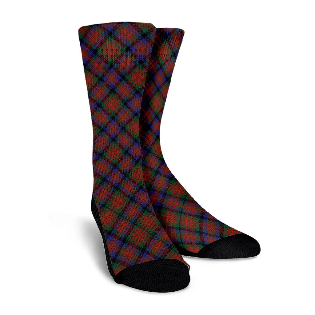 MacDuff Hunting Modern Tartan Plaid Crew Socks