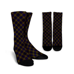 Clelland Modern Tartan Plaid Crew Socks