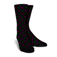 Urquhart Modern Tartan Plaid Crew Socks