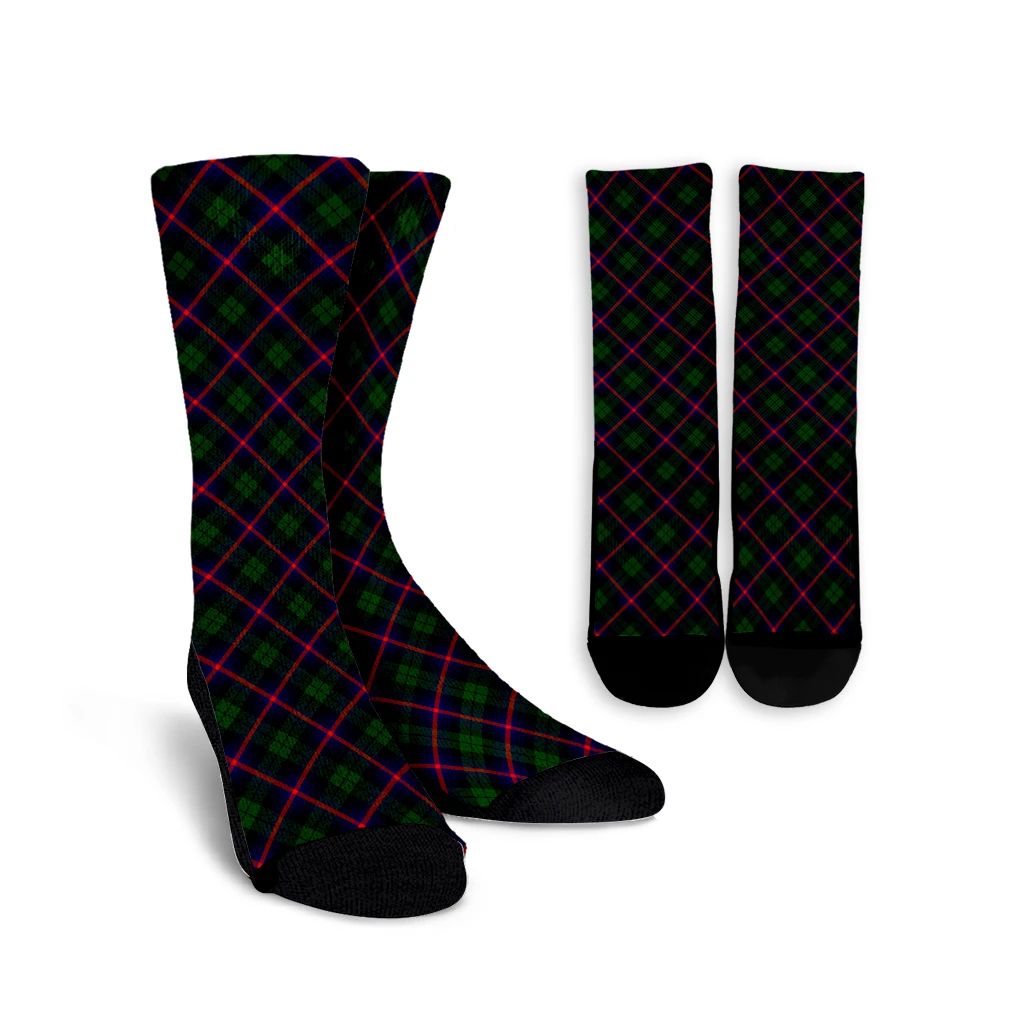 Urquhart Modern Tartan Plaid Crew Socks