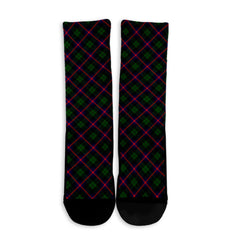 Urquhart Modern Tartan Plaid Crew Socks