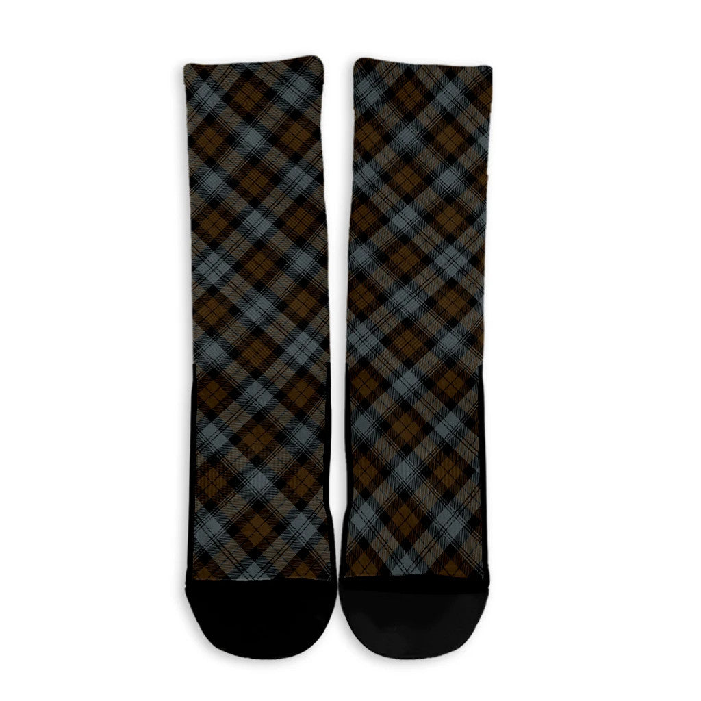BlackWatch Weathered Tartan Plaid Crew Socks