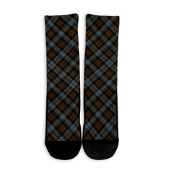 BlackWatch Weathered Tartan Plaid Crew Socks