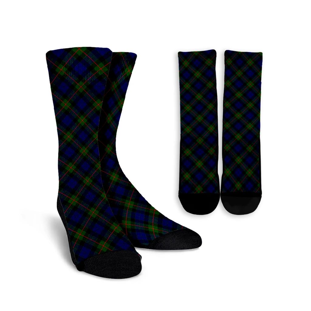 Gunn Modern Tartan Plaid Crew Socks