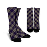 Cunningham Dress Blue Dancers Tartan Plaid Crew Socks