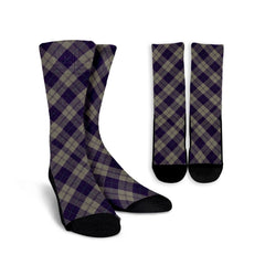 Cunningham Dress Blue Dancers Tartan Plaid Crew Socks