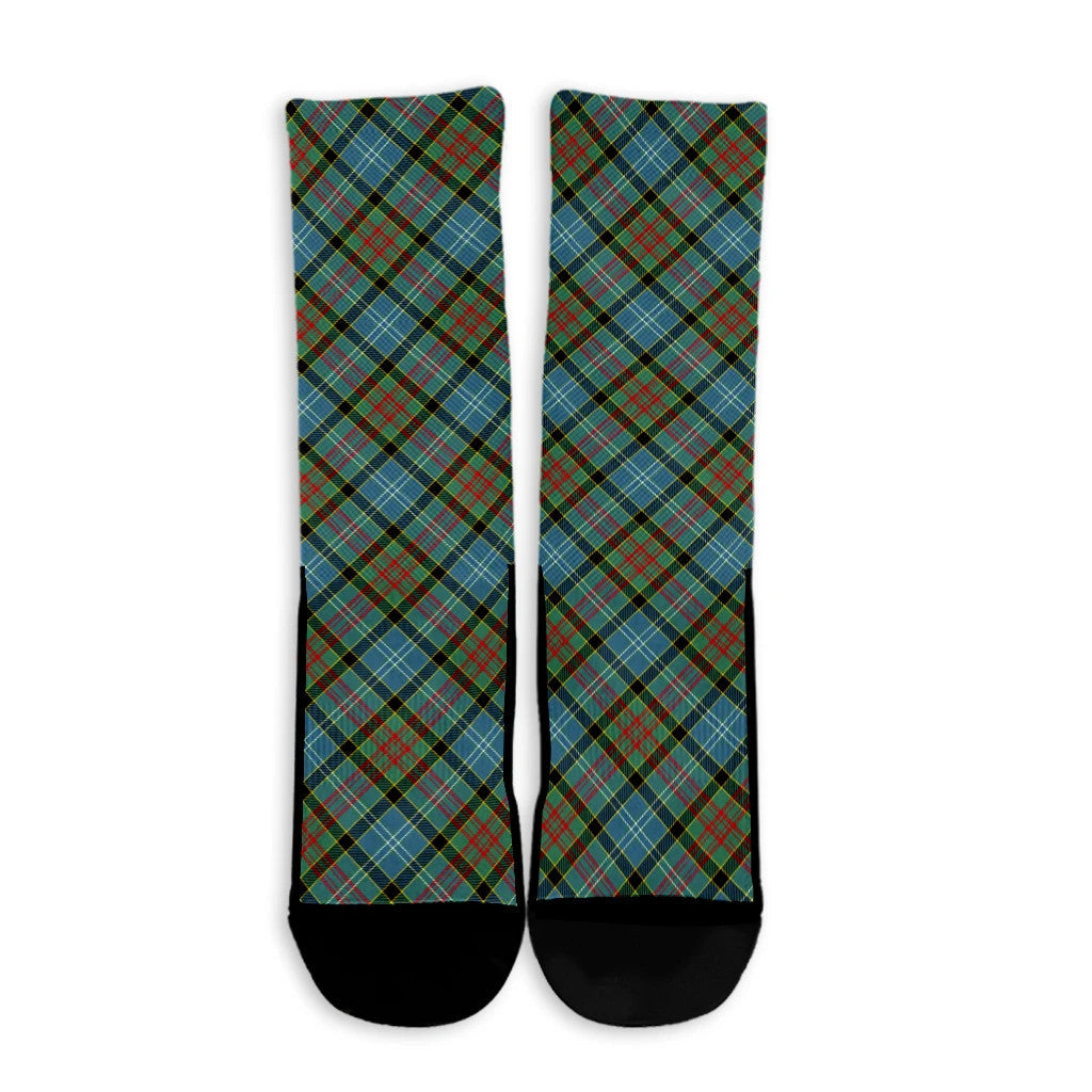 Paisley District Tartan Plaid Crew Socks