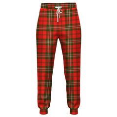 Morrison Red Modern Tartan Classic Jogger Pants