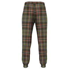 Morrison Red Modern Tartan Classic Jogger Pants