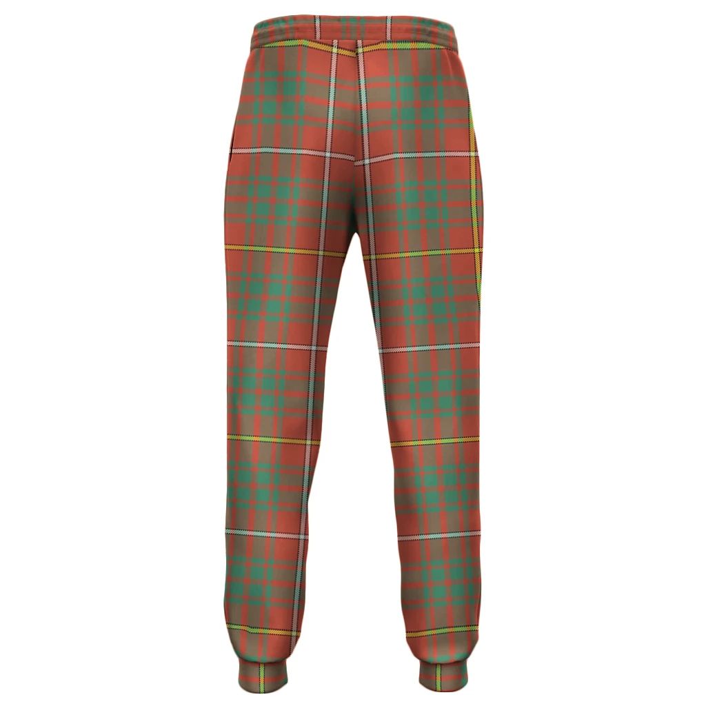 Shaw Red Modern Tartan Classic Jogger Pants