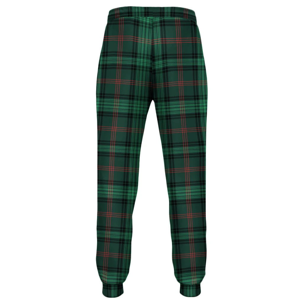 Menzies Black & White Modern Tartan Classic Jogger Pants