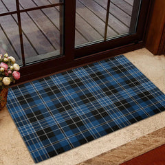 Clergy Blue Tartan Classic Door Mat