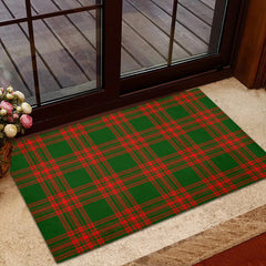 Menzies Green Modern Tartan Classic Door Mat