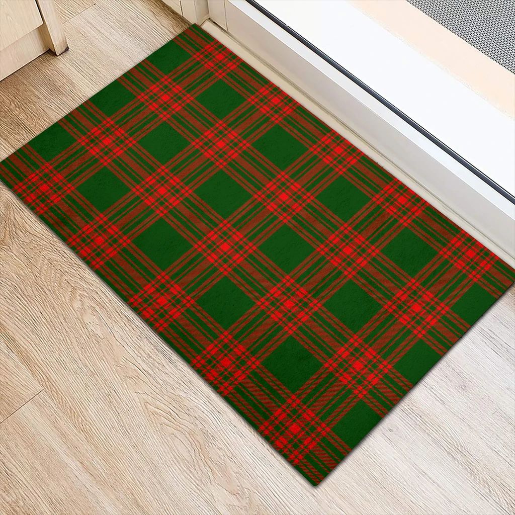 Menzies Green Modern Tartan Classic Door Mat