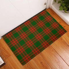Menzies Green Modern Tartan Classic Door Mat