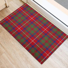 Shaw Red Modern Tartan Classic Door Mat