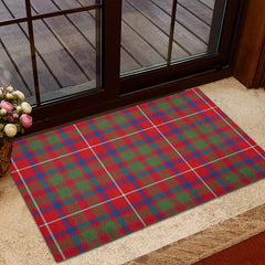 Shaw Red Modern Tartan Classic Door Mat