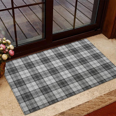 Douglas Grey Modern Tartan Classic Door Mat