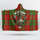 Burnett Ancient Tartan Crest Hooded Blanket