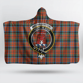 Watson Modern Tartan Crest Hooded Blanket