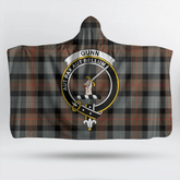 Gunn Weathered Tartan Crest Hooded Blanket