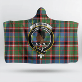 Morrison Red Ancient Tartan Crest Hooded Blanket