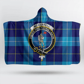 MacIntyre Hunting Weathered Tartan Crest Hooded Blanket