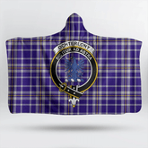 MacLeod of Lewis Modern Tartan Crest Hooded Blanket