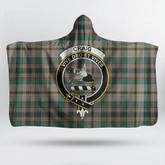 Craig Ancient Tartan Crest Hooded Blanket