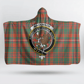Sinclair Modern Tartan Crest Hooded Blanket