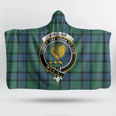 Matheson Modern Tartan Crest Hooded Blanket