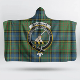 Urquhart Modern Tartan Crest Hooded Blanket