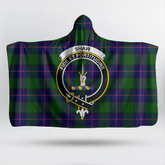 Marjoribanks Tartan Crest Hooded Blanket
