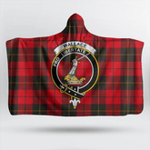 Nicolson Modern Tartan Crest Hooded Blanket