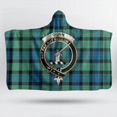 Gunn Ancient Tartan Crest Hooded Blanket