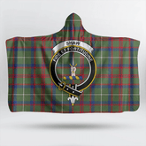 Mar Tartan Crest Hooded Blanket