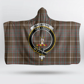 Shaw Ancient Tartan Crest Hooded Blanket