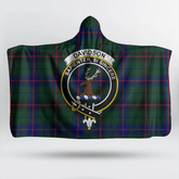 Davidson Modern Tartan Crest Hooded Blanket