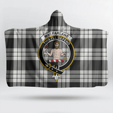Robertson Hunting Modern Tartan Crest Hooded Blanket