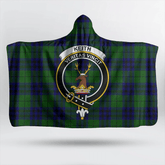 Keith Modern Tartan Crest Hooded Blanket