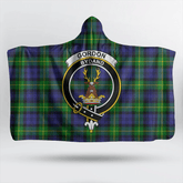 Gordon Modern Tartan Crest Hooded Blanket